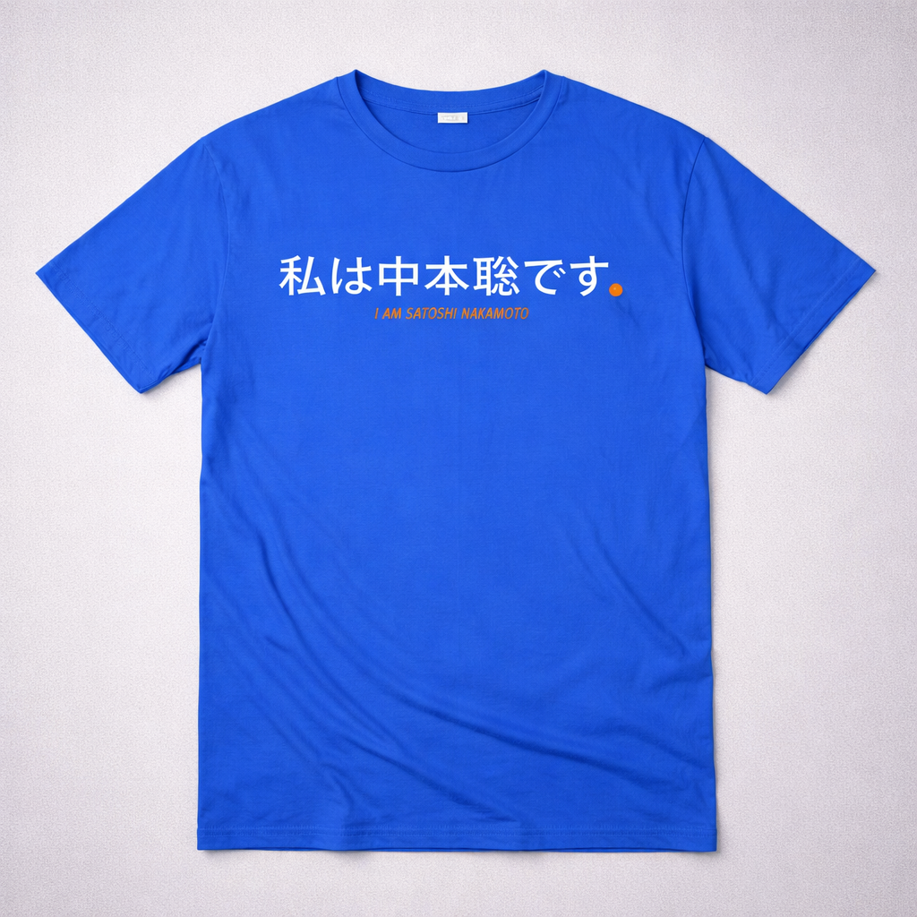 Camiseta Bitcoin - I am Satoshi Nakamoto