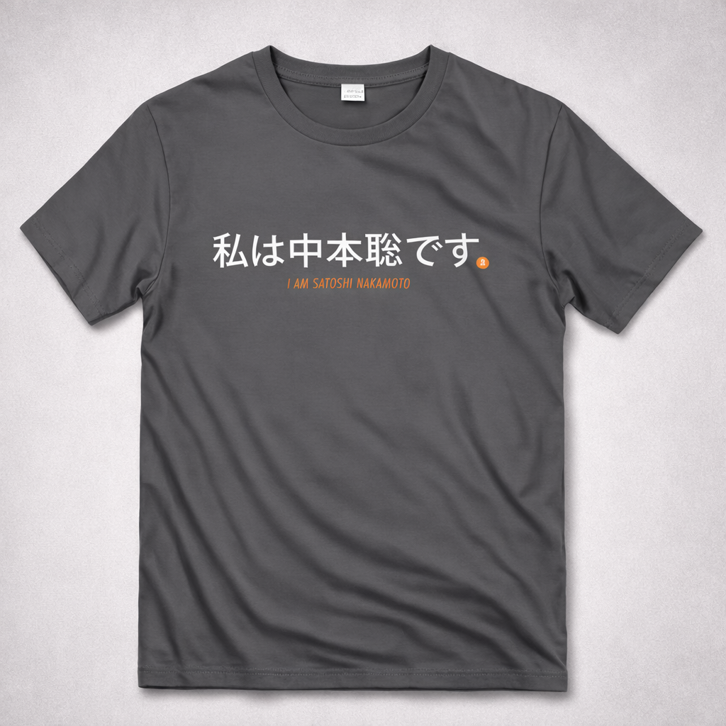Camiseta Bitcoin - I am Satoshi Nakamoto