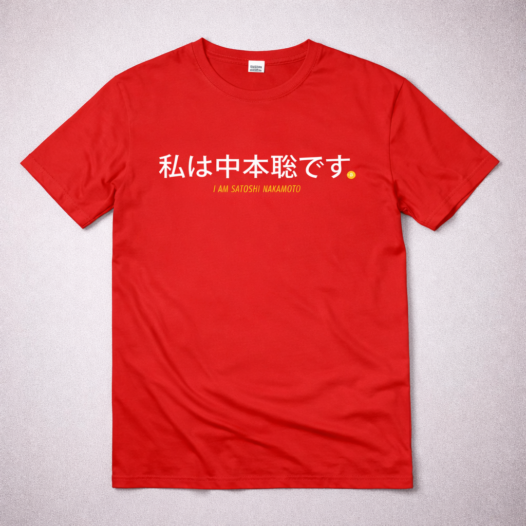 Camiseta Bitcoin - I am Satoshi Nakamoto