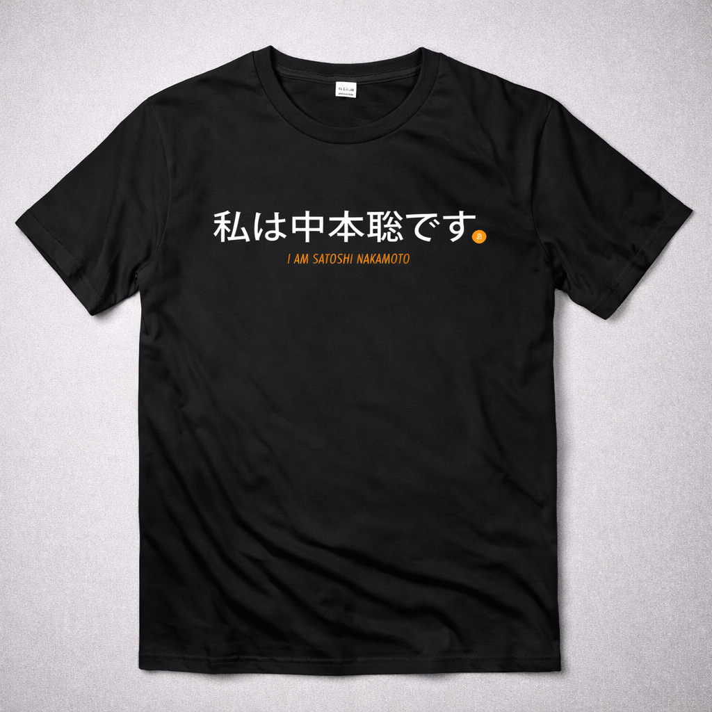 Camiseta Bitcoin - I am Satoshi Nakamoto