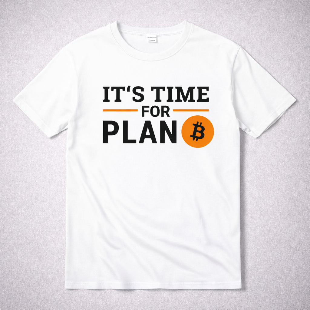 Camiseta Bitcoin - It's time for plan ₿