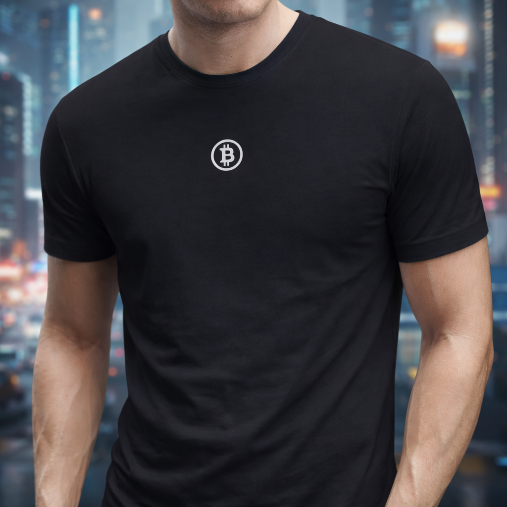 Camiseta Bitcoin - ₿ Logo Minimalist